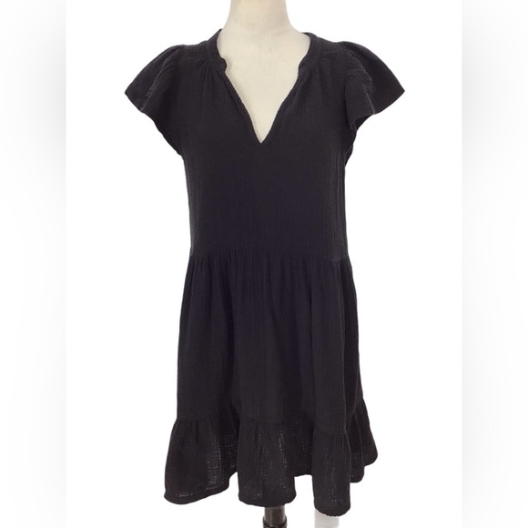 Nation Padma Boho Ruffle Hem Mini Dress Size Medium - Picture 7 of 10